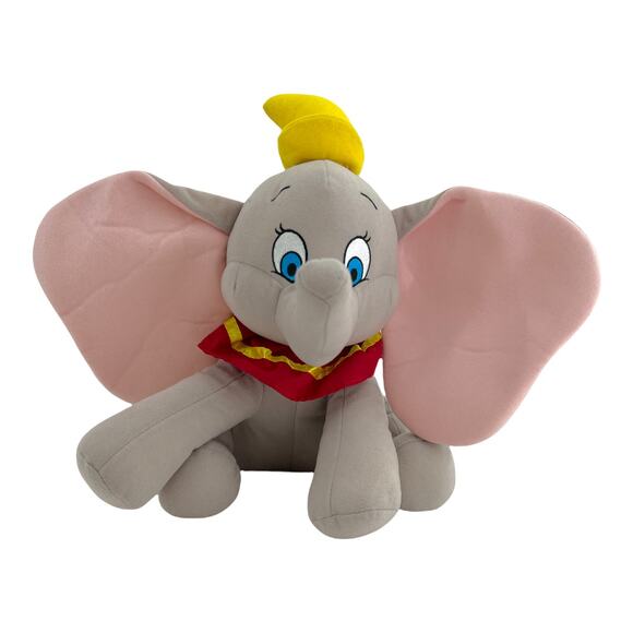 Disney Parks (14”) Gray Dumbo Ribbed Elephant Plushie Plush Toy - Picture 1 of 10